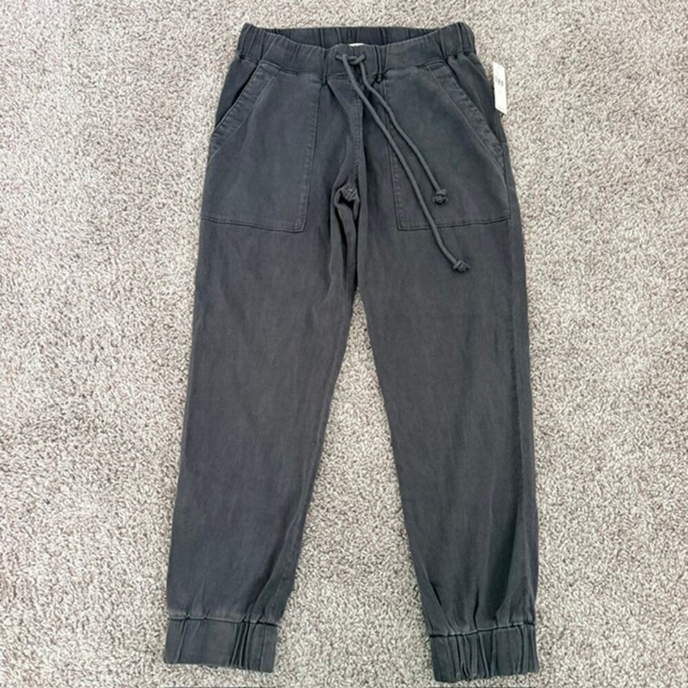 Cloth & Stone Chino Joggers Dusty Charcoal Black Casual Women's Small NWT